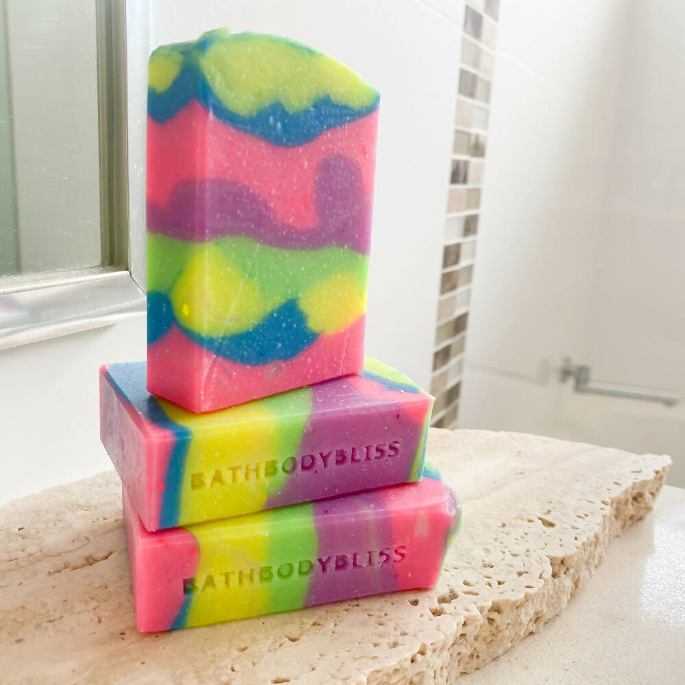 Rainbow Sherbet - Handmade Vegan Soap