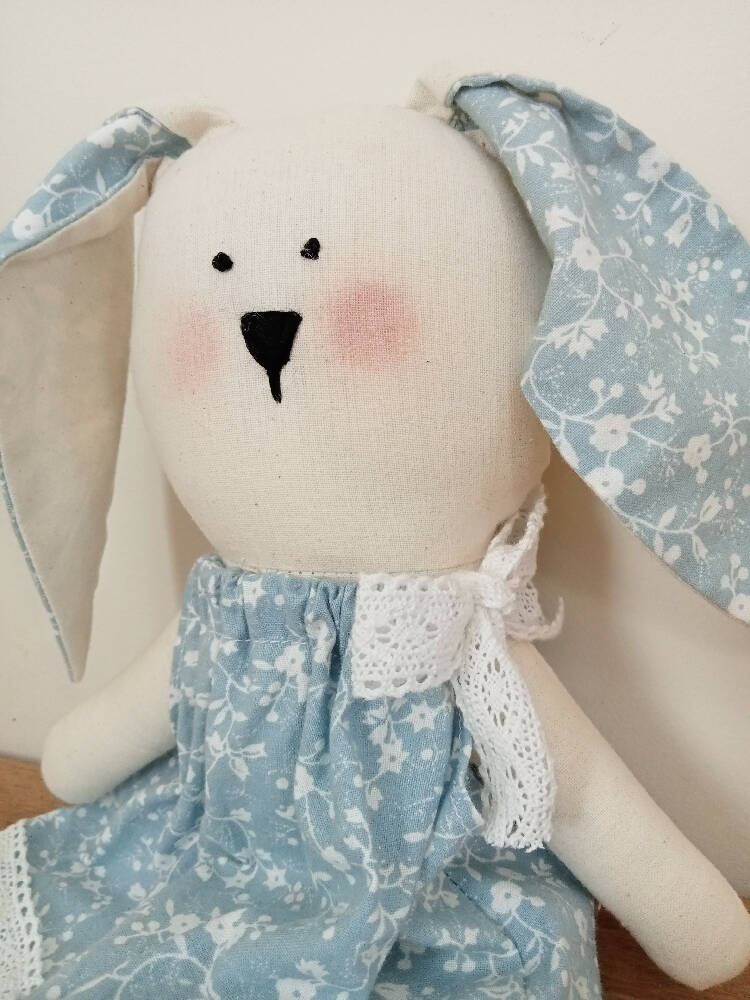 Blue Bunny Toy | Soft Handmade Bunny Toy