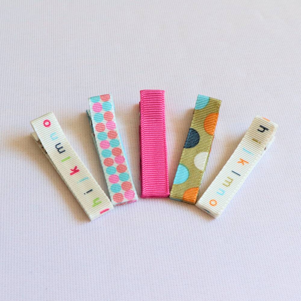 Baby and Girls Hair Clips Set - Alphabet