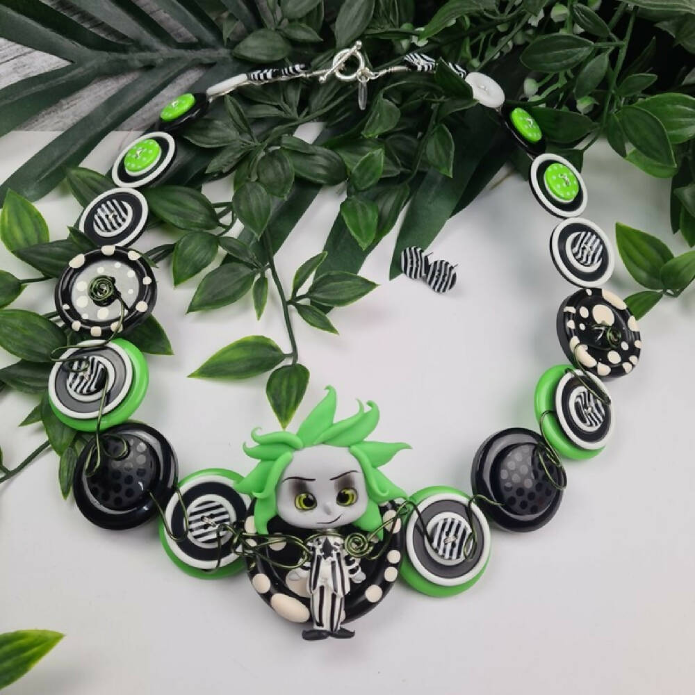 Halloween Character Button Necklace - Movie - Jewellery & Earrings