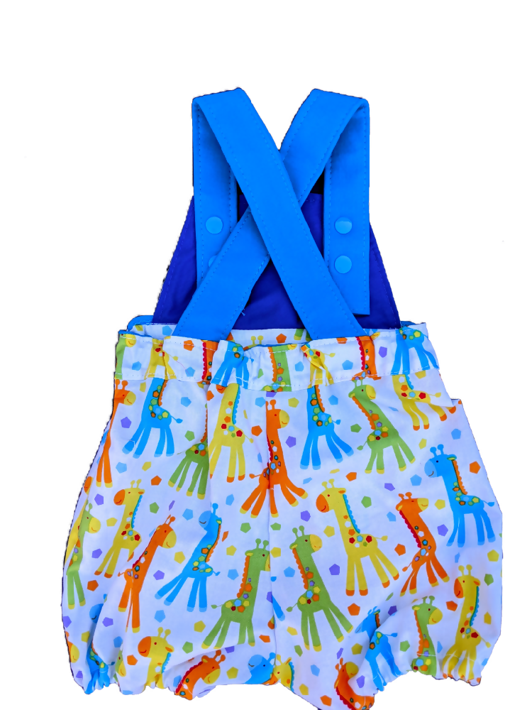 Baby Boys Romper, Giraffes, Size 00.