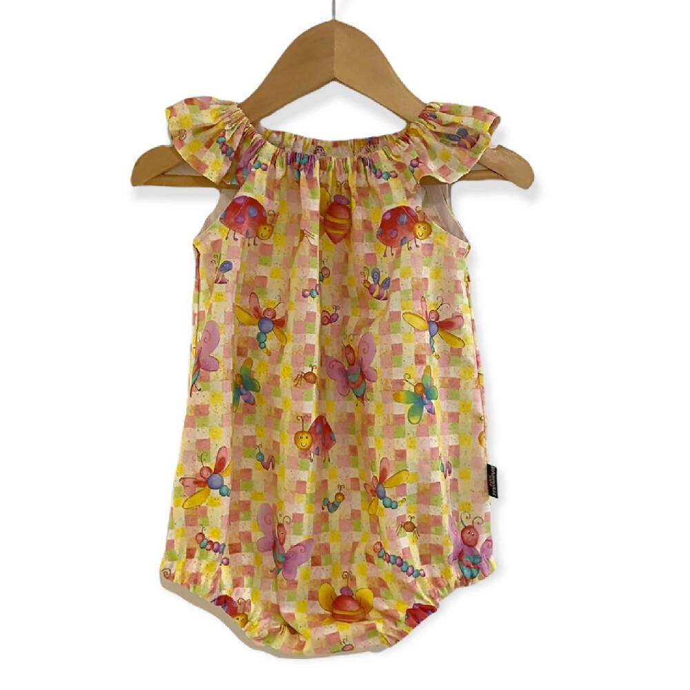 SIZE 2 Bugs Ruffle Seaside Romper - CLEARANCE