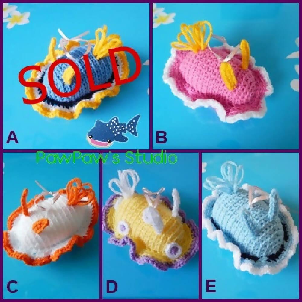Slug / Sea Slug Ornament / Crochet Sea Slug / Ornament