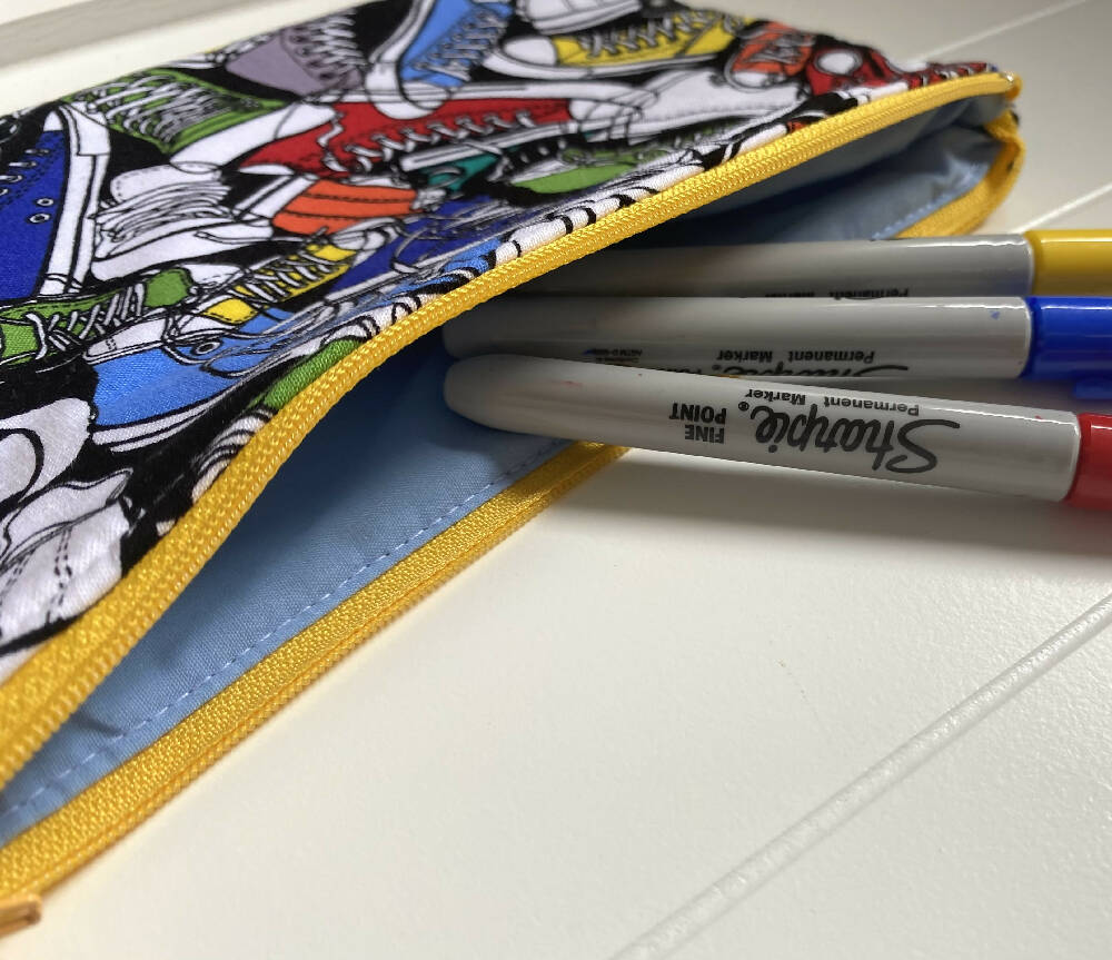 Funky shoes pencil case