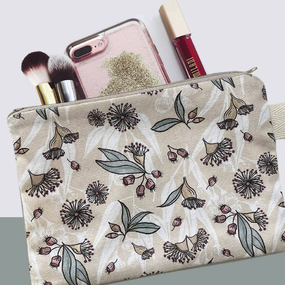 zp-001-Australian-Gum-Blossom-Zipper-Pouch-B