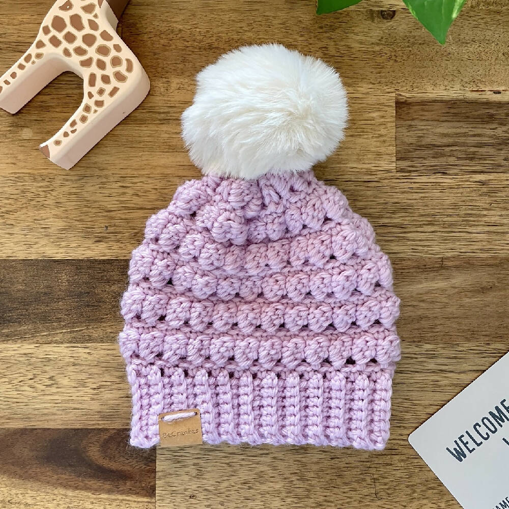 Newborn-baby-beanie-pink