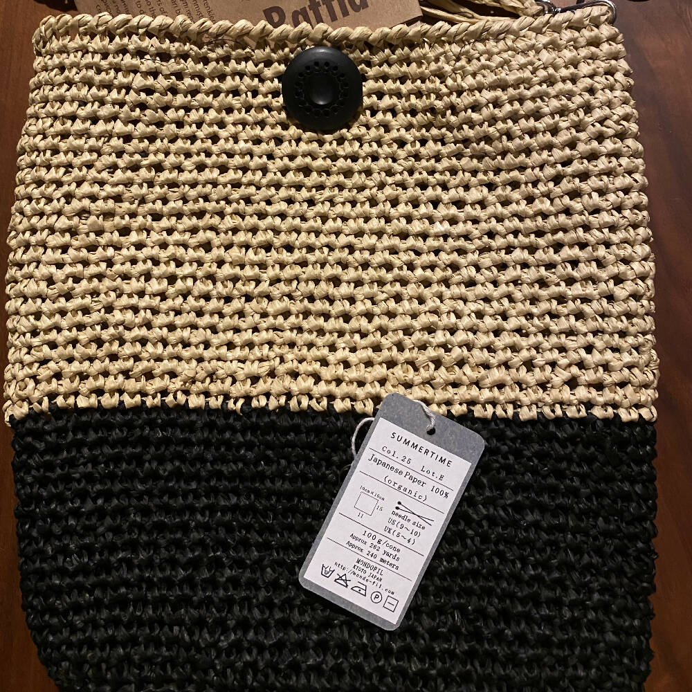 Raffia Crossbody Bag