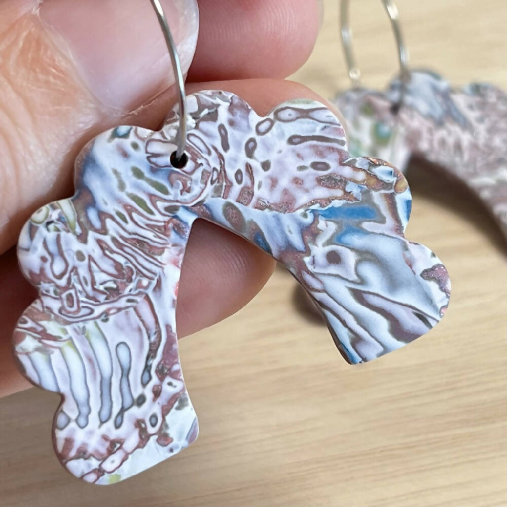 polymer-clay-fancy-arch-dangle-hoop-earring