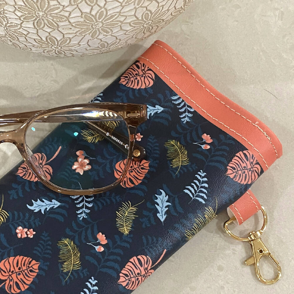 Glasses Case / Pouch featuring exclusive tropical pattern print #12