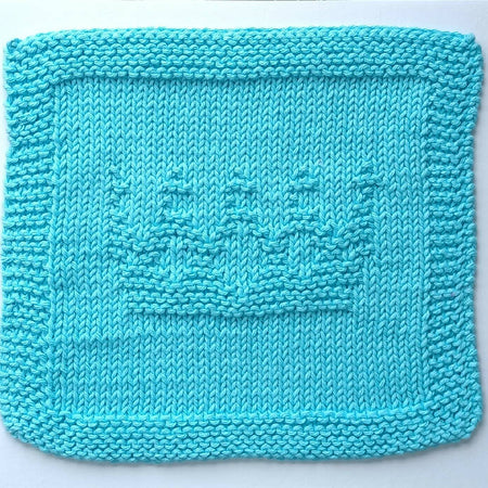 Handknit Washer Cotton Yarn - Crown, Blue