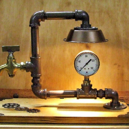Vintage Industrial/Steampunk Balance Lamp #1