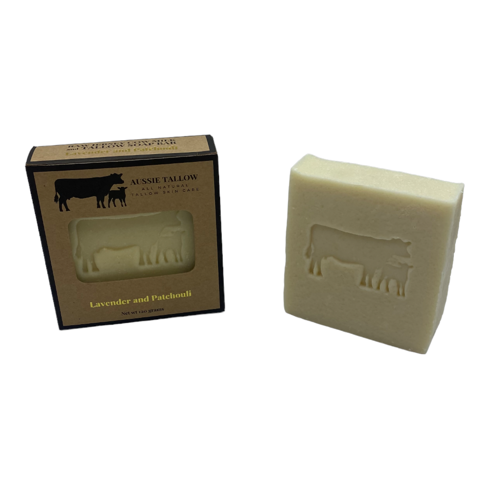 RAW MILK + TALLOW Soap Bar, Raw Cow Milk, Grass Fed Tallow, Old Fashioned