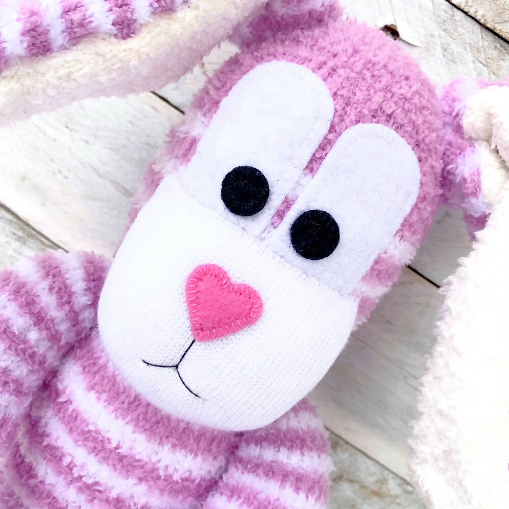 Bonnie-Sock Bunny-Sock Monkey-Soft Toy-Rabbit_3