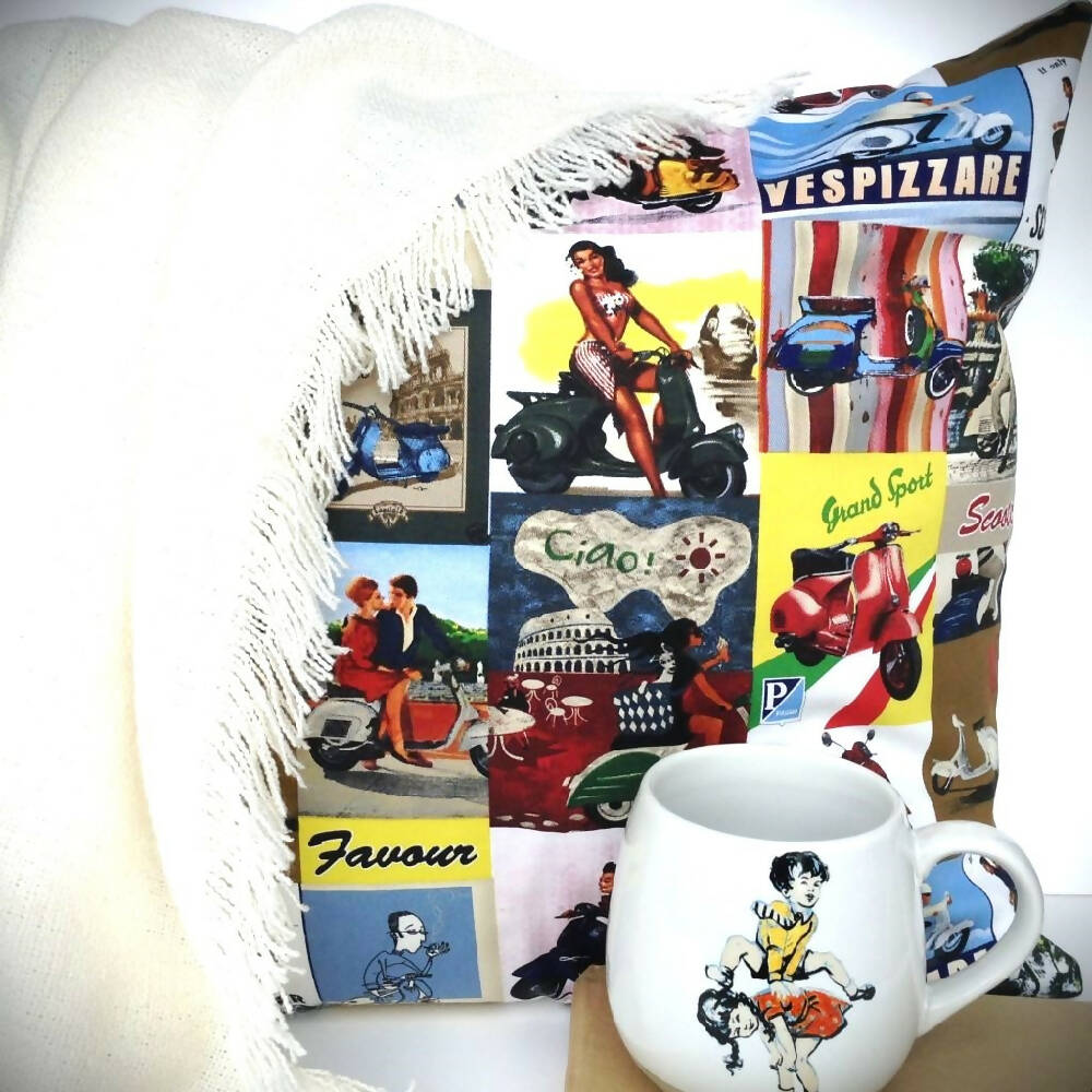 Mid Century Style Cushion Covers-Modern Home Decor-Gift for Traveler 45x45cm