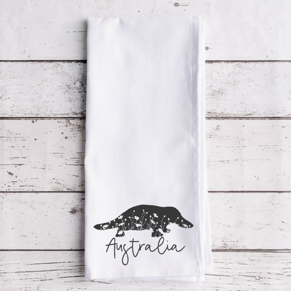 echidna tea towel