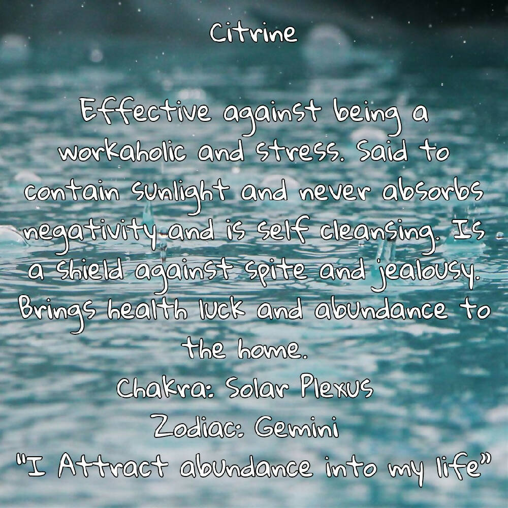 Citrine Gemstone Stretchy Bracelet 8mm