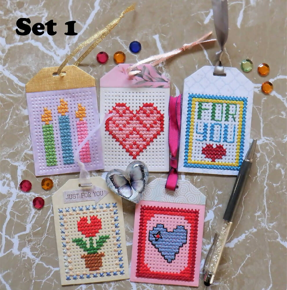 Assorted Cross Stitch Gift Tags Sets