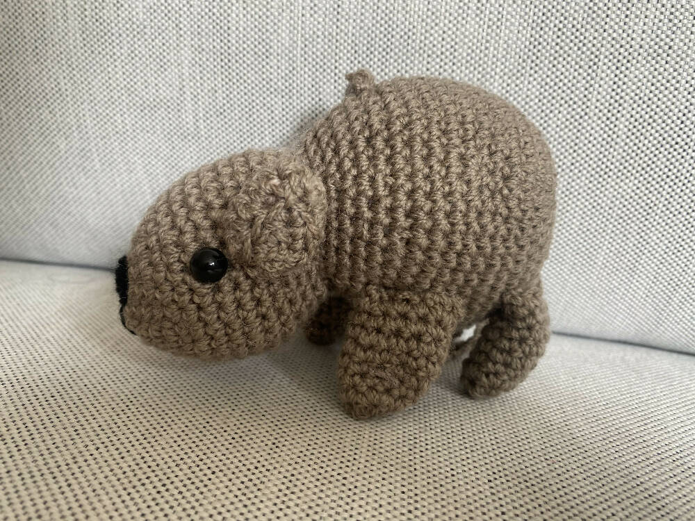 Wombat - crocheted toy