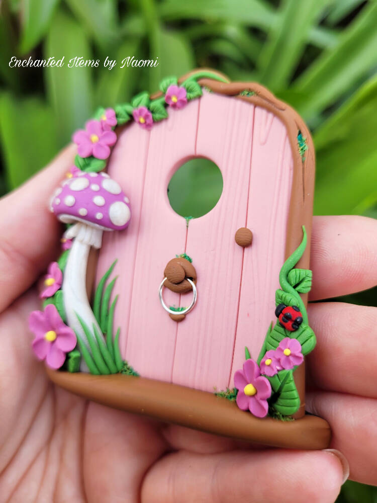 Purple and Pink Woodland mini Fairy Door