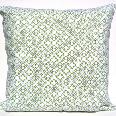 Green contemporary cushion cover-Coastal throw pillow.