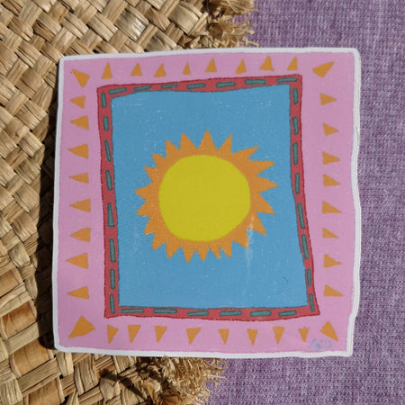 Patchwork Sun - Sticker