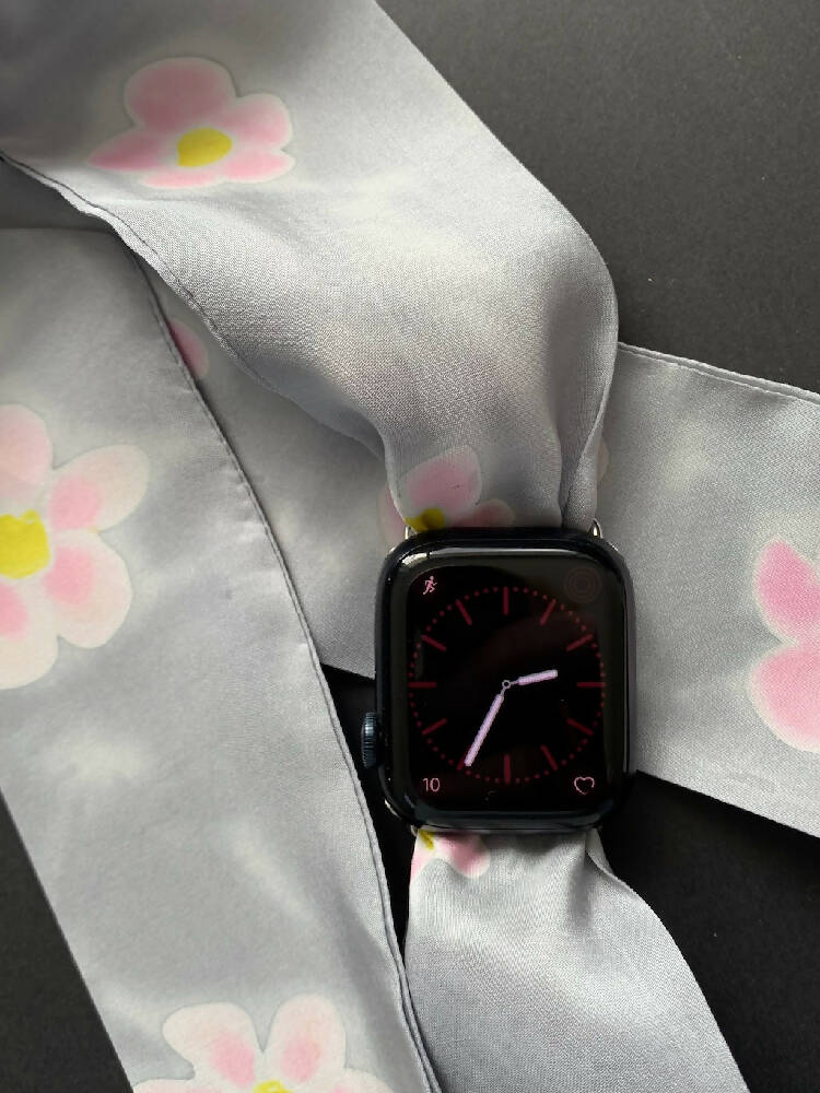 Apple Watch Band Hand Painted Silk
