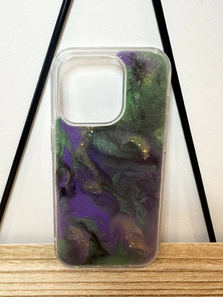 Resin Art iPhone 14 Pro cases