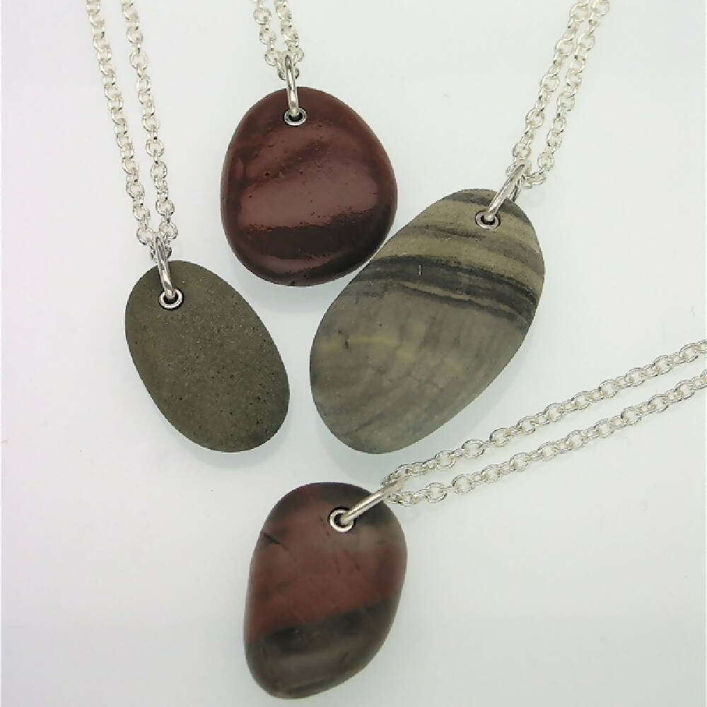 Pebble sterling silver necklace 4