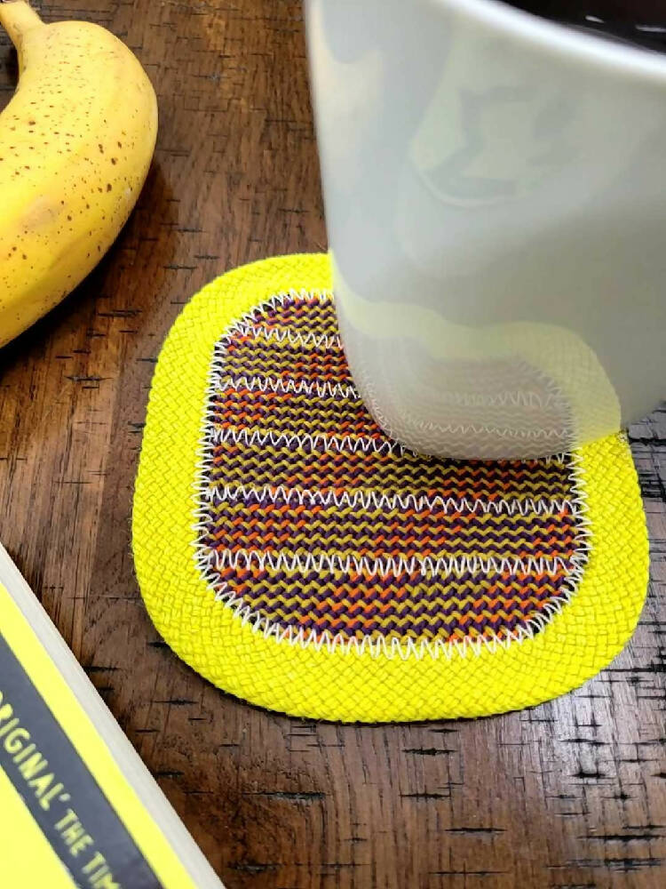 Upcycled Rope Coasters [Fluro Collection]