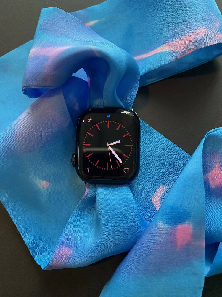 Apple Watch Band Hand Painted Silk