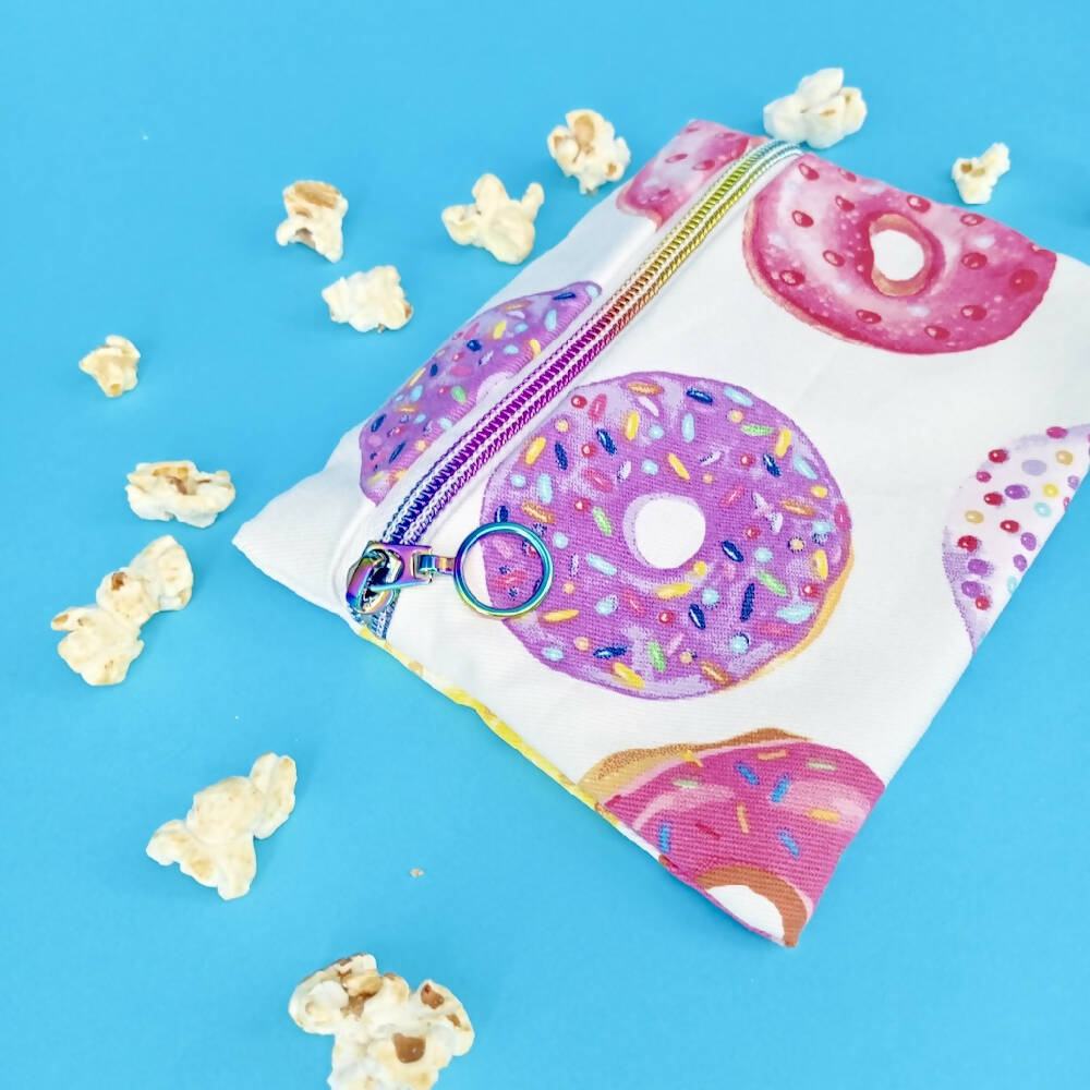 Snack Bag (Reusable) - Donuts on White
