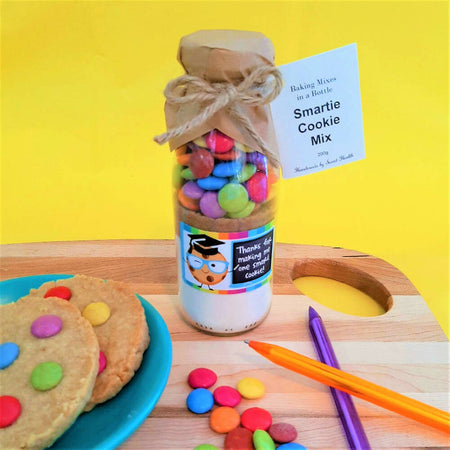 TEACHER GIFT - Thanks for Making me one SMART Cookie-Cookie Mix in a bottle GIFT