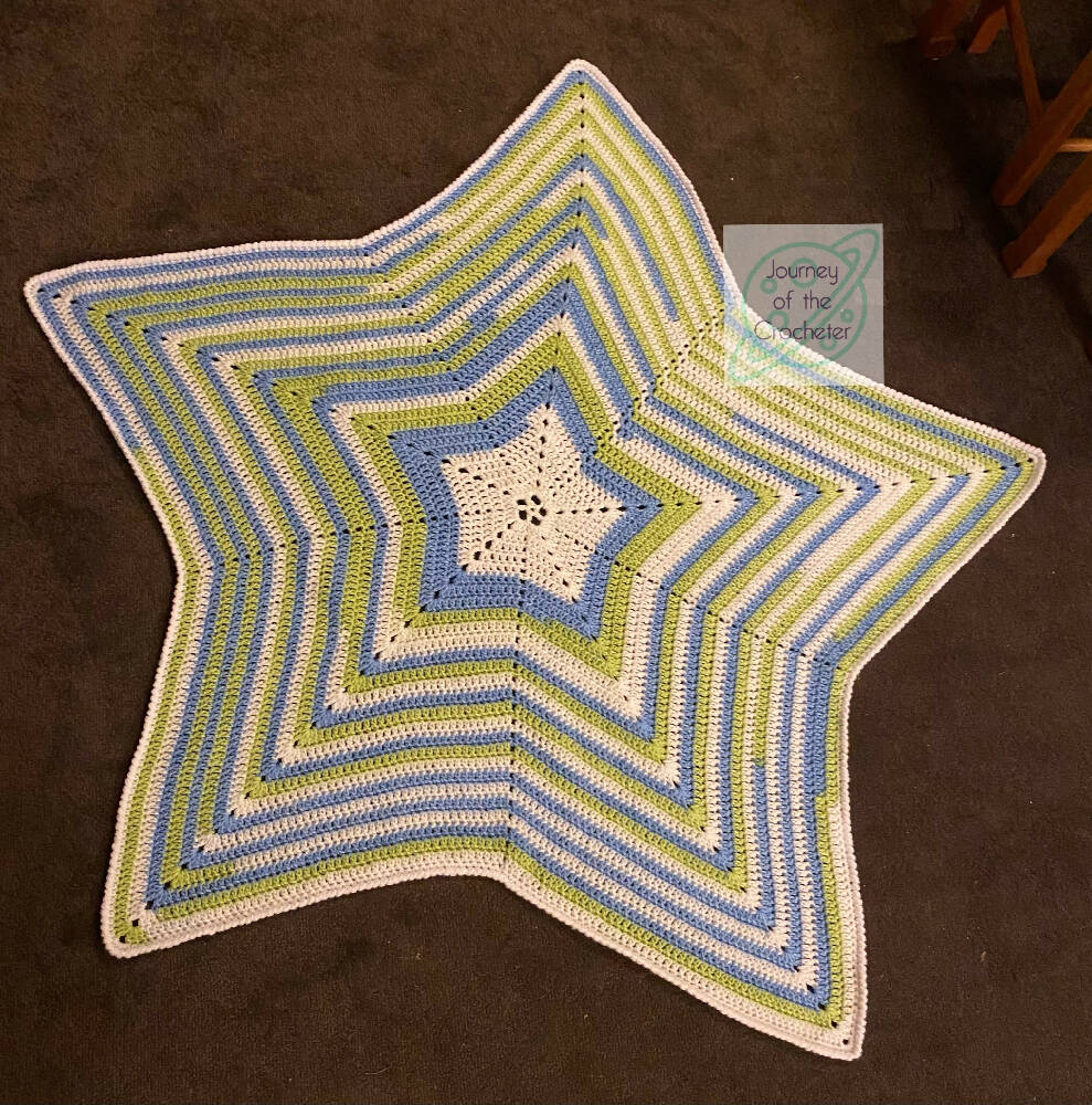 Yarn Point Star Crochet Pattern Easy 6-Pointed Star Crochet