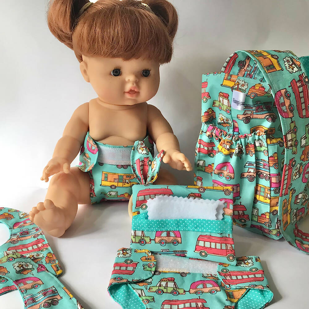 Nappy Bag and accessories for Baby Doll - caravans and trucks #1