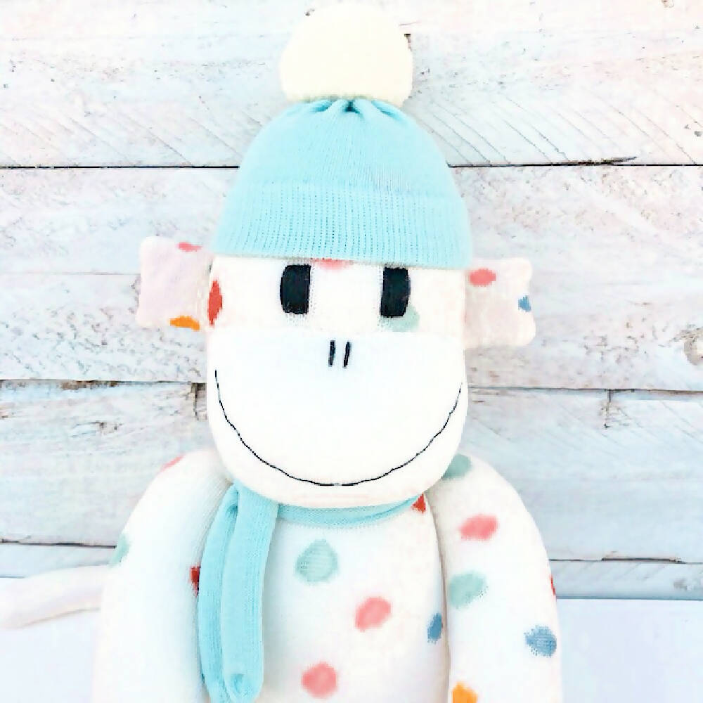 Ash the Sock Monkey - MADE TO ORDER soft toy