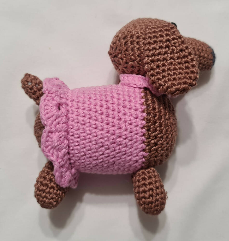 Crocheted Dog - Dachshund