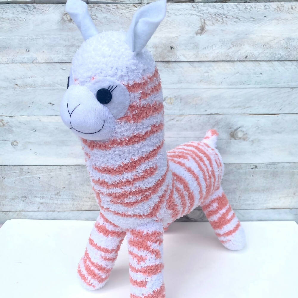 Annabelle the Sock Alpaca - READY TO SHIP soft toy llama