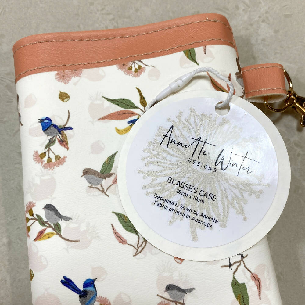 Glasses Case / Pouch featuring exclusive Australian Blue Fairy Wrens #7