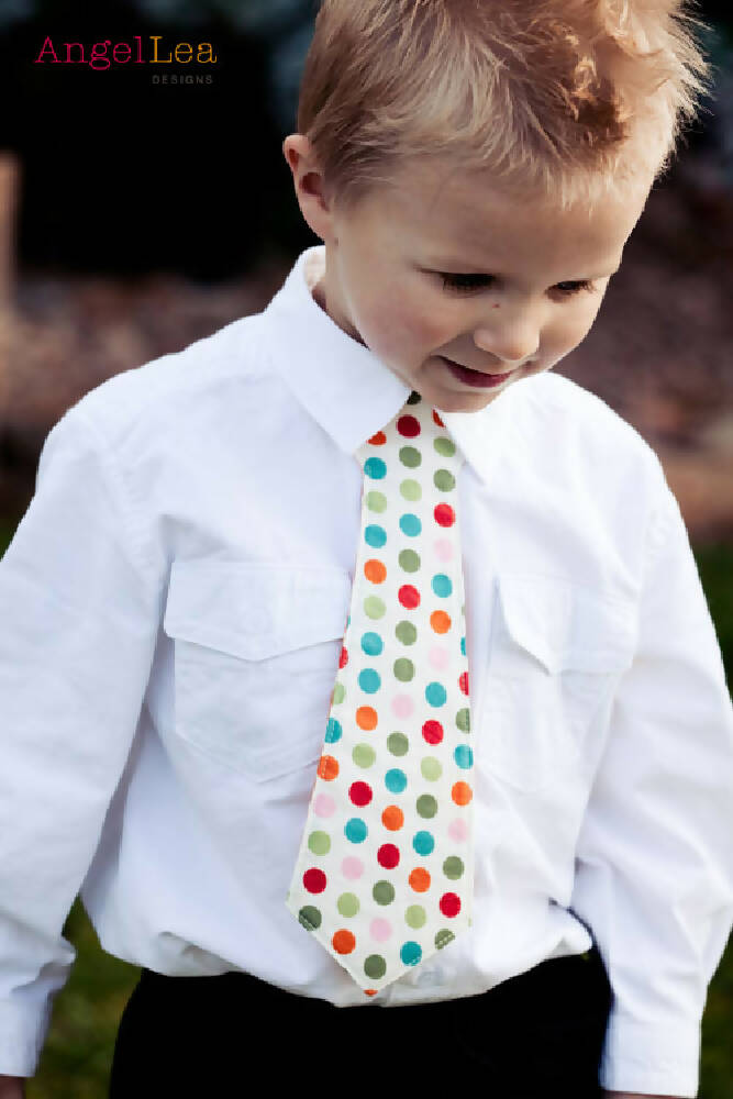 Necktie PDF Sewing Pattern Boys Necktie, Skinny & Wide Ties