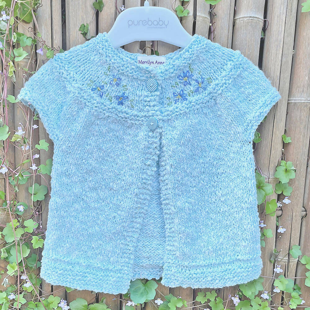 Baby sales cardigan blue