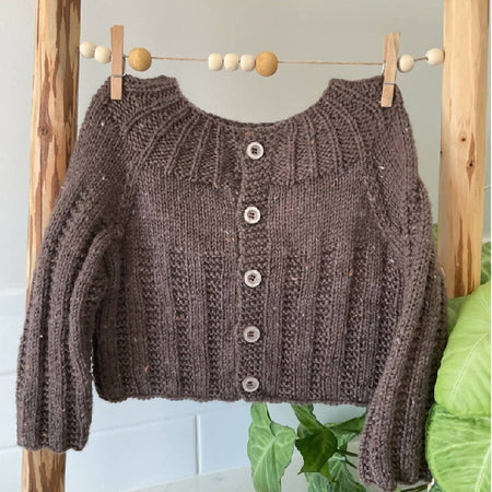 Cardigan in Brown, Size 12-18 months