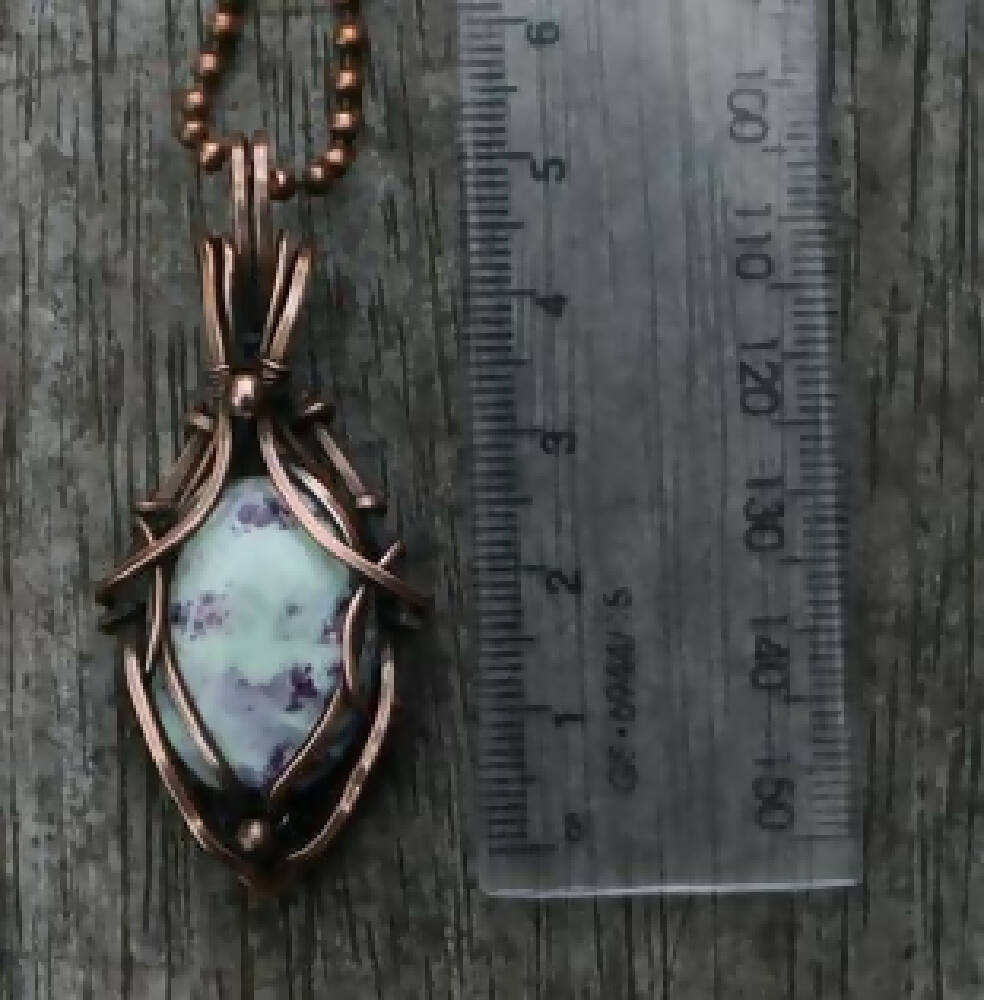 Kammererite Pendant in Copper with chain