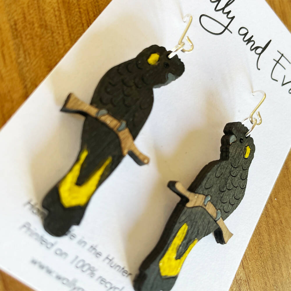 Madeit_handmade_yellow_tailed_black_cockatoo_earrings_3