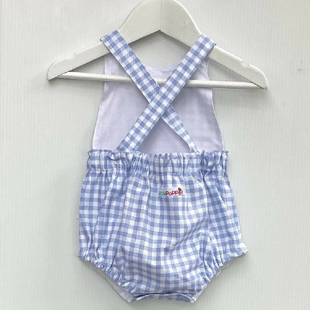 Gingham Appliqué Romper