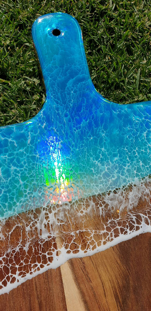 Acacia and Resin Serving Board