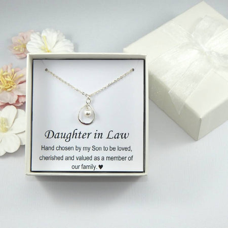 Daughter-In-Law Necklace Gift from Mother and Father in Law