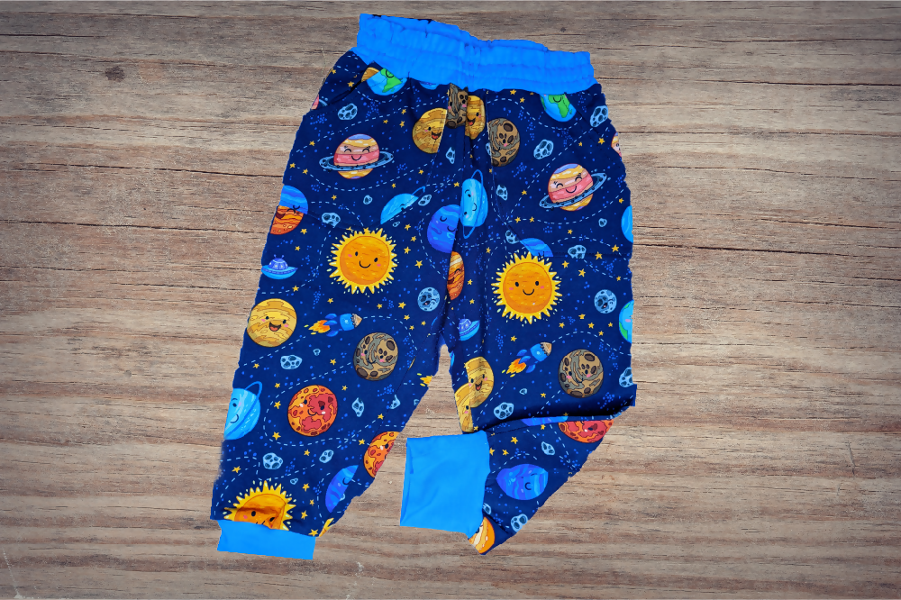 Boys Tracksuit Pants, Planets, Size 1 - 4