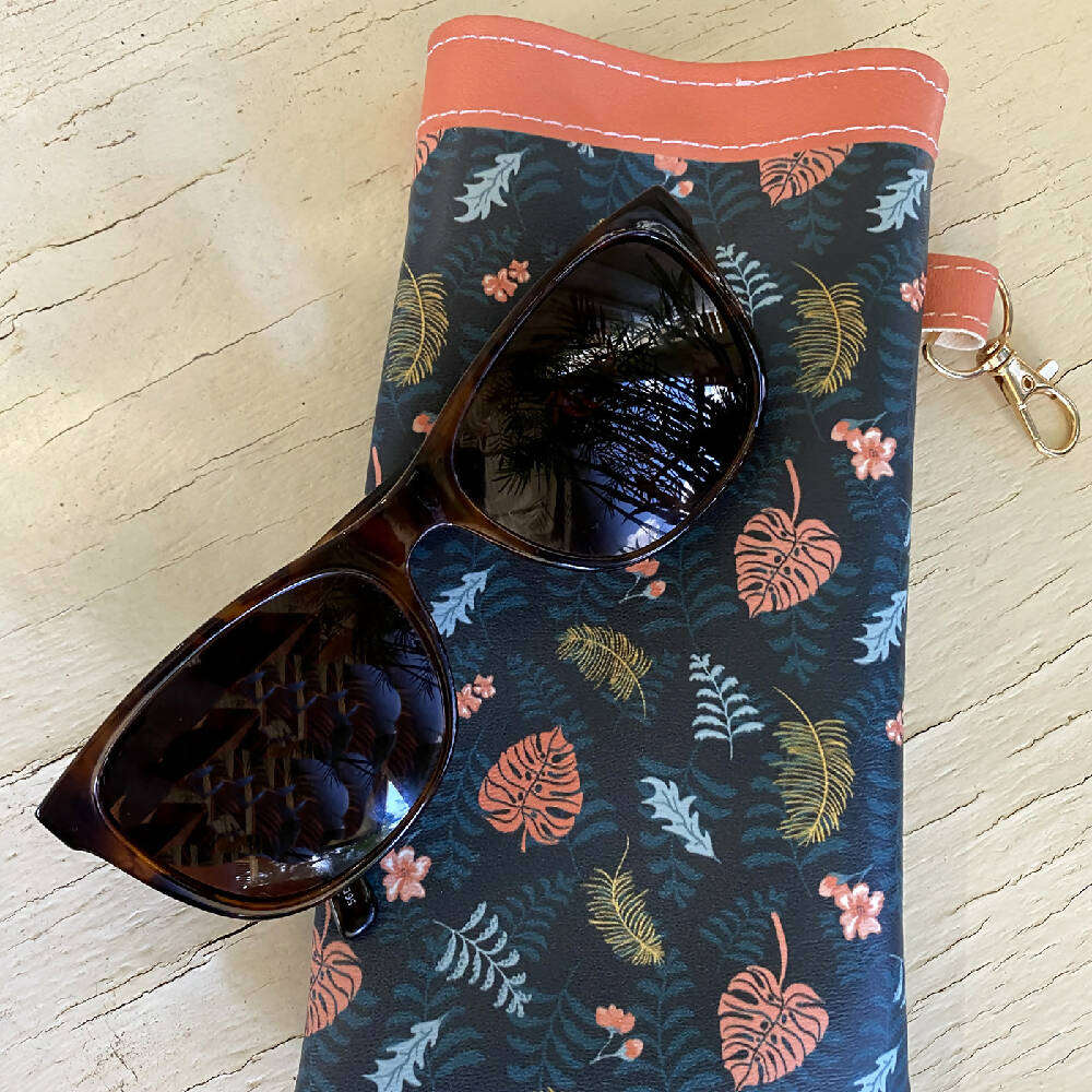 Glasses Case / Pouch featuring exclusive tropical pattern print #12