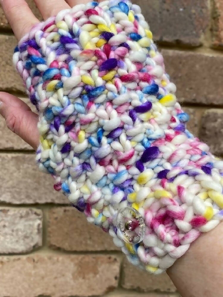 DOWNLOAD - Knitting Pattern - Handwarmers, Beginner Knitting Pattern Texting Gloves