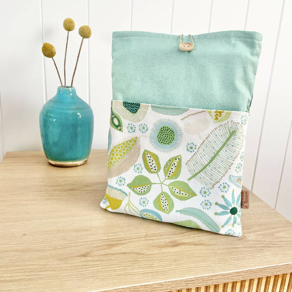Book Sleeve~ Native Pods Green